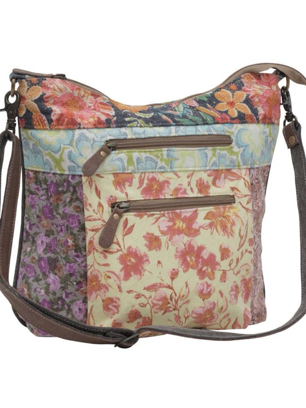 Myra Bag LE FLEUR ESSI SHOULDER BAG Floral Patchwork Crossbody Bag in Multicolor - Picture 6 of 6